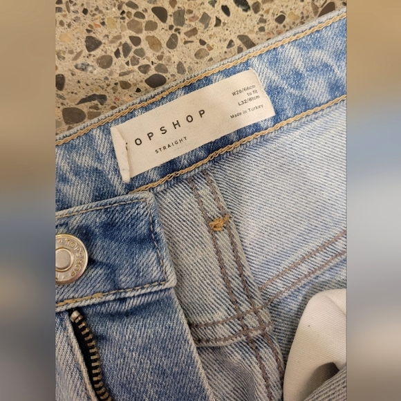 Topshop Straight Leg Jeans (W26xL32) - Picture 3 of 3